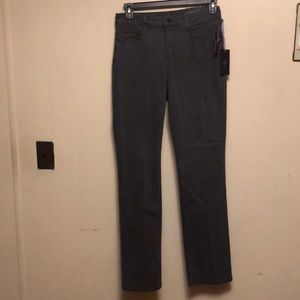 NWT NYDJ Gray Straight Jean Lift Tuck Technology SZ 10